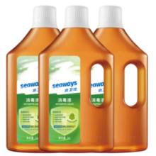 消字号认证！Seaways 水卫仕 消毒液1L*3瓶