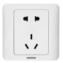 西门子（SIEMENS） 开关插座 墙壁插座大间距电源86型插座远景雅白 五孔插座