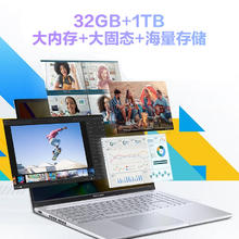 限移动端、京东百亿补贴：ASUS 华硕 puls会员：华硕无畏 16英寸Pro级 轻薄本 i5-13500H 32G 1T 2.5K屏 银