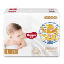 好奇Huggies 皇家御裤小龙裤纸尿裤 婴儿尿不湿轻薄透气纸尿裤 纸尿裤 L38片【9-14kg】