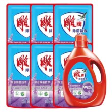 PLUS会员:雕牌 除菌馨香洗衣液1kg+500g*6袋 共8斤