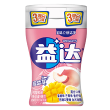 plus会员、需首购、再降价:益达(Extra)无糖口香糖混合水果味约70粒/瓶 木糖醇口香糖果休闲零食