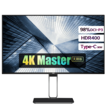 AOC 27英寸4K高清Nano IPS显示器 Type-C接口90W 设计家用办公电脑HDR400 U2大师版/NanoIPS U27U2DS