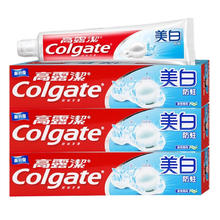 Colgate 高露洁 牙膏草本含氟全面防蛀亮白清新口气男冰爽薄荷正品140克*3支