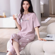 20点！FENTENG 芬腾 纯棉薄款家居服套装 （任选2套）