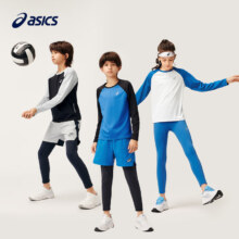 PLUS会员：asics 亚瑟士 秋季新款男女童运动休闲速干百搭针织T恤