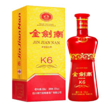 京东百亿补贴：剑南春 金剑南K6 52度浓香型白酒 500ml/瓶