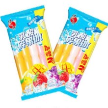 plus会员、需首购、概率：蜡笔小新 乳酸碎果冰850ml*1袋(10支)