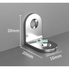 不锈钢角码 90度直角固定器 20*20 10个