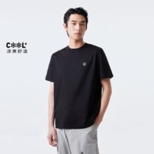JACK&JONES 凉感面料 夏季短袖男士T恤logo刺绣短袖T恤男装