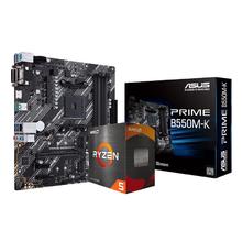 百亿补贴：AMD 锐龙R5 5600 处理器 盒装+华硕PRIME B550M-K主板 板U套装