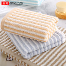 KINGSHORE 金号 4条装金号纯棉小毛巾洗脸帕洗澡家用中巾帕男女情侣加厚柔软吸水