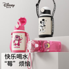 DISNEY迪士尼儿童水杯吸管杯宝宝保温杯婴儿夏季杯儿童保温水杯 草莓熊保温杯 （赠同款水杯）