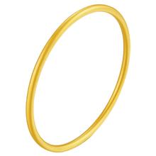 今日必买：China Gold 中国黄金 古法传承光圈黄金实心手镯 约30.2g 56#