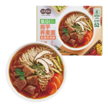 五味麦社 低GI红烧牛肉魔芋荞麦面 500g/盒