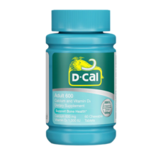 迪巧（D-CAL）孕妇钙片 成人维D钙咀嚼片 水果口味 孕期 中老年钙片600mg 60粒/瓶