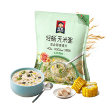概率券、plus会员：桂格（QUAKER）轻畅无米燕麦粥420克（35g*12袋）玉米鸡肉味 3分钟即食