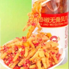 匠丫鲜生 柠檬酸辣无骨鸡爪 1000g
