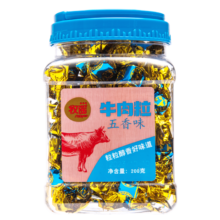 需首购、plus会员：牧谣 牛肉粒五香味 200g/盒装