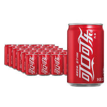 Coca-Cola 可口可乐 汽水 碳酸饮料 200ml*24罐 迷你摩登罐 新老包装随机发货