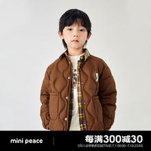 Mini Peace MiniPeace太平鸟童装冬秋新男童羽绒服F1ACD4A61 棕色 140cm