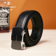 20点、再降价、plus会员：SHERIDAN 喜来登 男士牛皮自动扣腰带 SH521563S