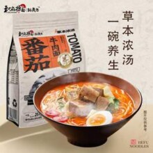 和府捞面 草本浓汤 鲜煮捞面 番茄牛肉面 5袋