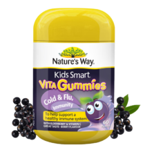 plus、概率券：Nature’s Way佳思敏儿童维生素C接骨木莓增强抵抗力 60粒/瓶