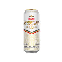 燕京啤酒 11.7度 原浆白啤比利时小麦 听装 500ml*12听 清凉一
