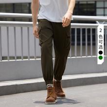 CAT 卡特彼勒 23款男士夏季裤子户外百搭多袋收脚工装裤