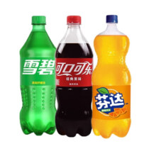 Plus会员：可口可乐（Coca-Cola）汽水碳酸饮料整箱装大瓶 家庭分享装888ml瓶装 混合装888mlx3瓶