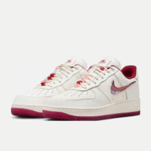 耐克（NIKE）Air Force 1 Low AF1 女鞋空军一号白红低帮休闲板鞋 FZ5068-161 38.5