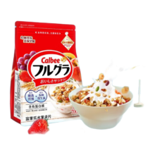 卡乐比（Calbee）早餐水果燕麦片 原味600g/袋 非油炸日本进口 冲泡即食 代餐零食