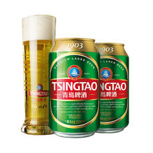 TSINGTAO 青岛啤酒 1903系列 10度啤酒 330mL*24听 赠青岛啤酒 500ml*4听