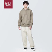 MUJI 無印良品 无印良品（MUJI）男式 毛圈棉 套头卫衣 男士男生 春季 浅灰棕色 L