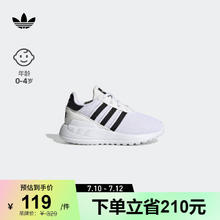 adidas 阿迪达斯 LA TRAINER LITE经典学步鞋男婴童阿迪达斯官方三叶草 白/黑 25.5(150mm)