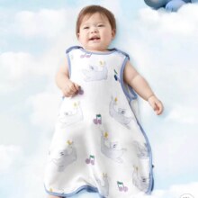 bc babycare 婴儿睡袋夏季调温无袖一体宝宝防惊跳吸湿速干儿童防踢被 哆咔浅粉-调温2层（28-32℃） M码