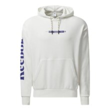 Reebok锐步官方男女款HOODIE经典图案印花百搭白色休闲连帽卫衣