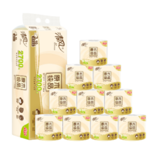 plus会员，需首购：清风有芯卷纸 原木纯品3层270段*10卷