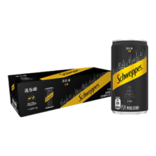 可口可乐怡泉 Schweppes 无糖零卡苏打水 汽水饮料 200ml*12罐