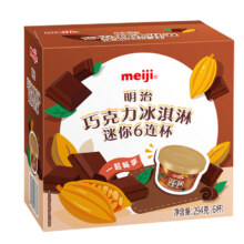 plus会员：meiji 明治 巧克力冰淇淋 49g*6杯 *5件