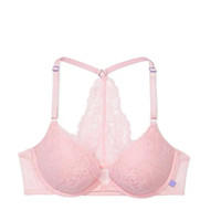 VICTORIA'S SECRET 维密 蕾丝3/4罩杯厚模杯上托聚拢文胸内衣