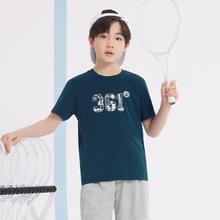 361° 儿童夏款男童短袖t恤百搭卡通短袖透气舒适男