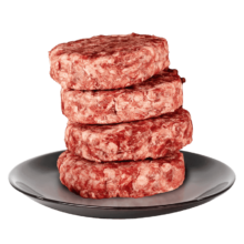 京东超市 海外直采谷饲牛肉饼汉堡饼1.2kg（10片装）