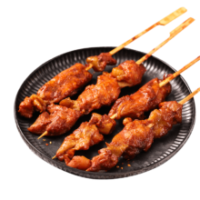 Plus会员、概率券:华都食品 椒香鸡腿肉串1kg/袋*4件