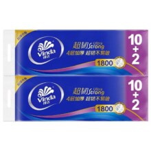 维达卷纸 超韧4层加厚 150g*12包*2提 共24卷