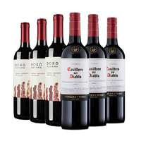 红魔鬼 干露红魔鬼赤霞珠+复活节之星 干红葡萄酒 750ml*6瓶