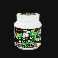 乐天LOTTE倍爽口香糖52g/罐 韩国进口 瓜拉纳提取物提神开车熬夜加班