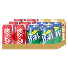 百亿补贴：Coca-Cola 可口可乐 +雪碧+芬达330ml*12罐(6+4+2)普版混合口味分享装汽水