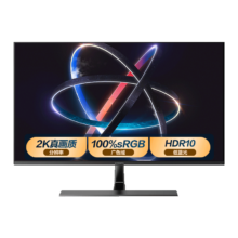 plus会员：创维 31.5英寸 办公显示器 2K IPS HDR10 10bit 100%sRGB 低蓝光 多接口 电脑显示器F32B20Q